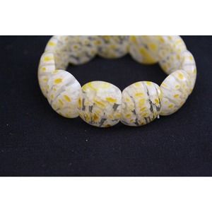 Murano Art Glass Beaded Stretch Bracelet